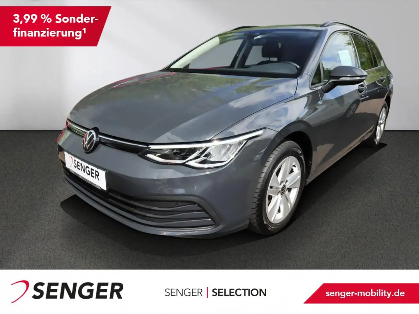 Volkswagen Golf VIII Variant 1.0eTSI Life Pano Navi AHK PDC Gris - 1