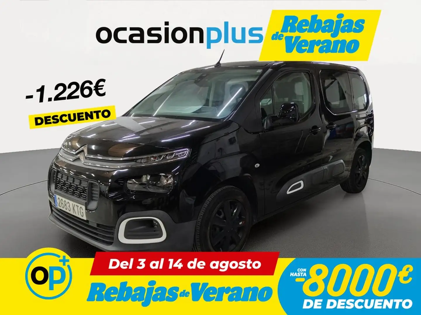 Citroen Berlingo BlueHDi S&S Talla M Feel 100 Negro - 1