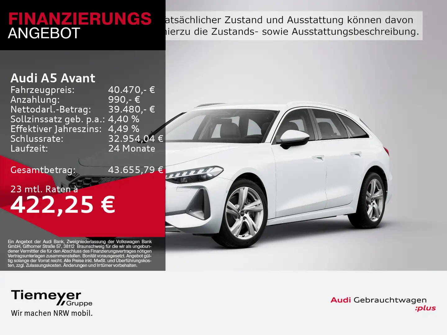 Audi A5 TFSI LEDER AHK KAMERA eSITZE Weiß - 1