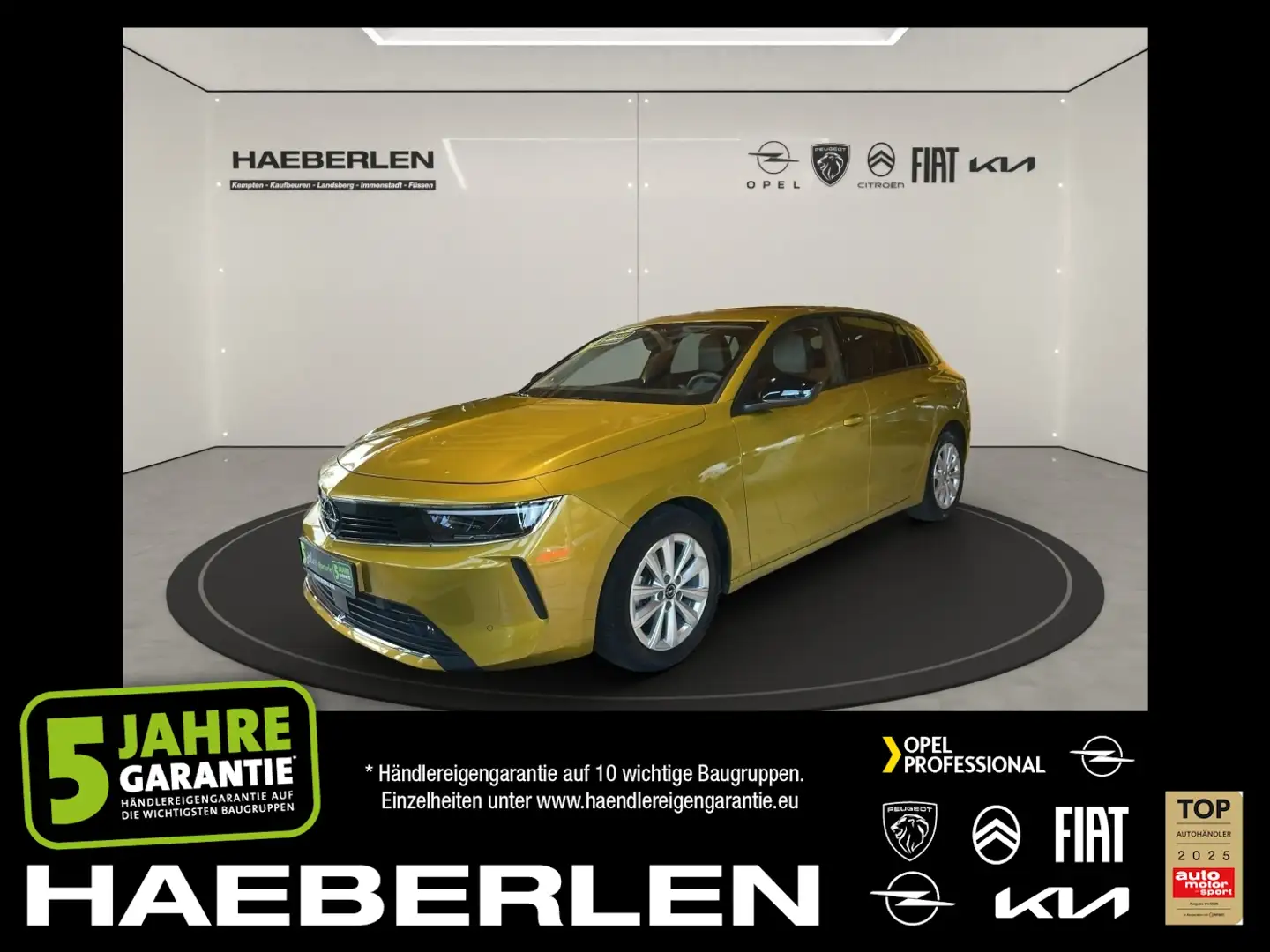 Opel Astra L 1.2 Turbo Enjoy LED+SHZ+Fernlichtass.+LM Jaune - 1