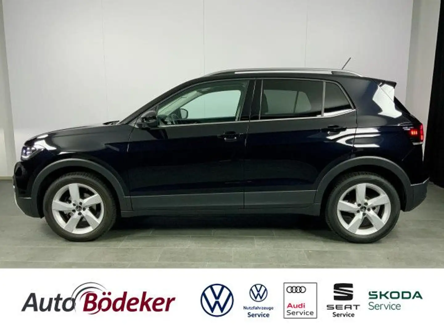 Volkswagen T-Cross 1.0 TSI DSG Style Bluetooth Navi LED Klima Schwarz - 1