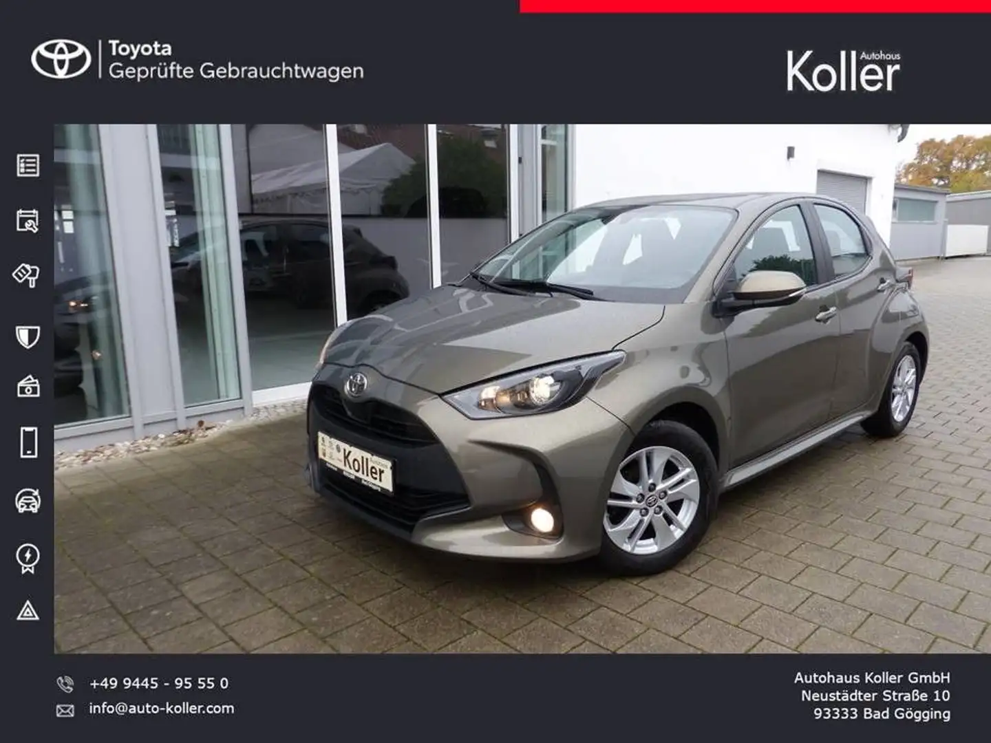 Toyota Yaris 1.5 VVT-iE Klima Kamera SHZ CarPlay Alu Braun - 1