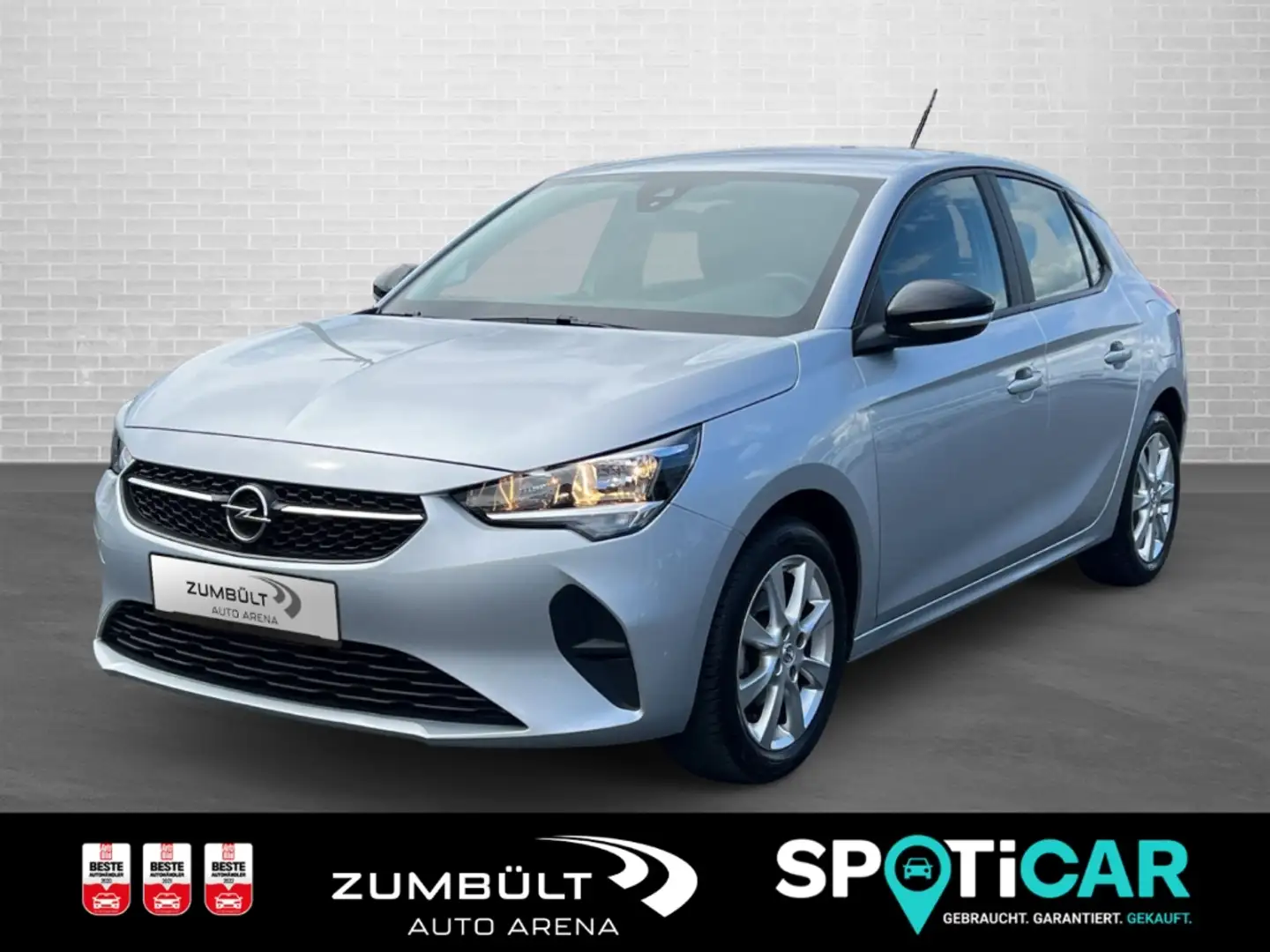 Opel Corsa Edition 1.2 +Allwetter SHZ Kamera CarPlay DAB LMFe Silber - 1