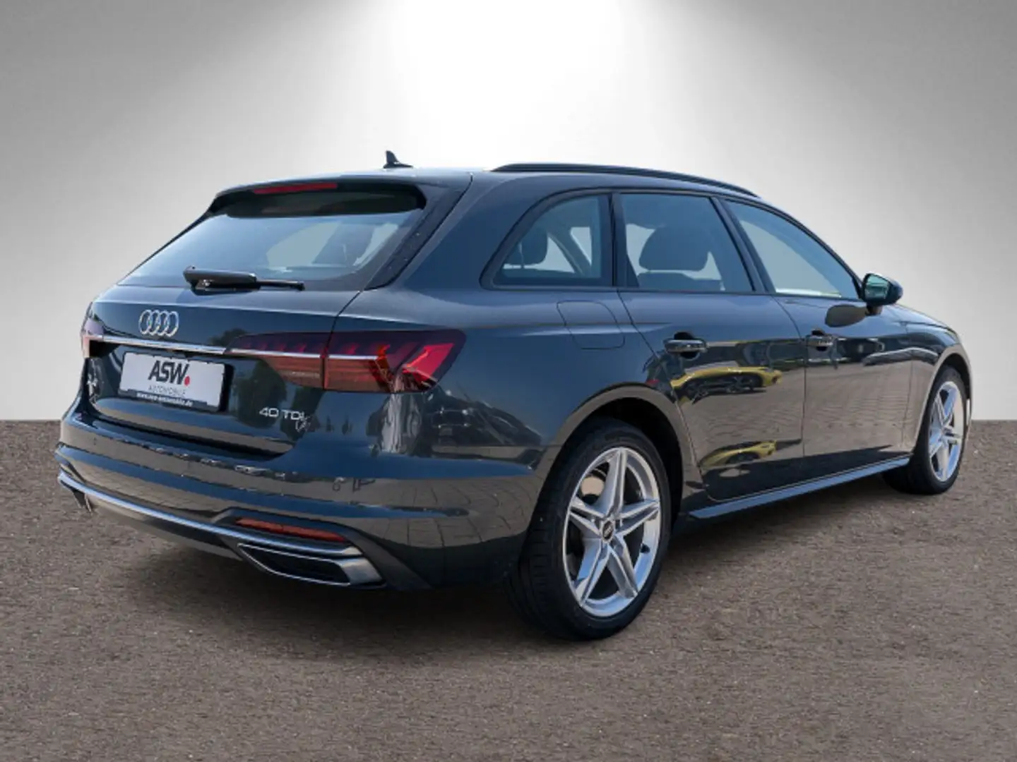 Audi A4 advanced 40TDI Stronic LED Navi RFK ACC Gris - 2