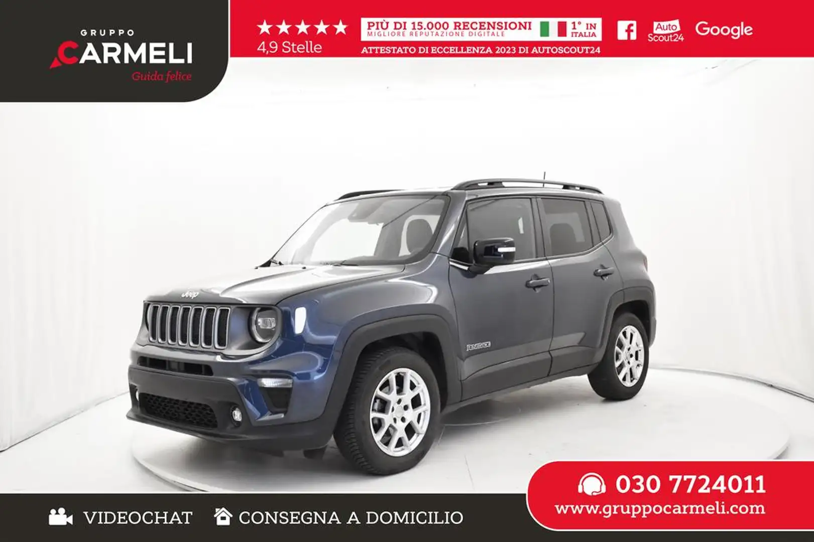 Jeep Renegade 1.6 mjt Limited 2wd 130cv Grigio - 1