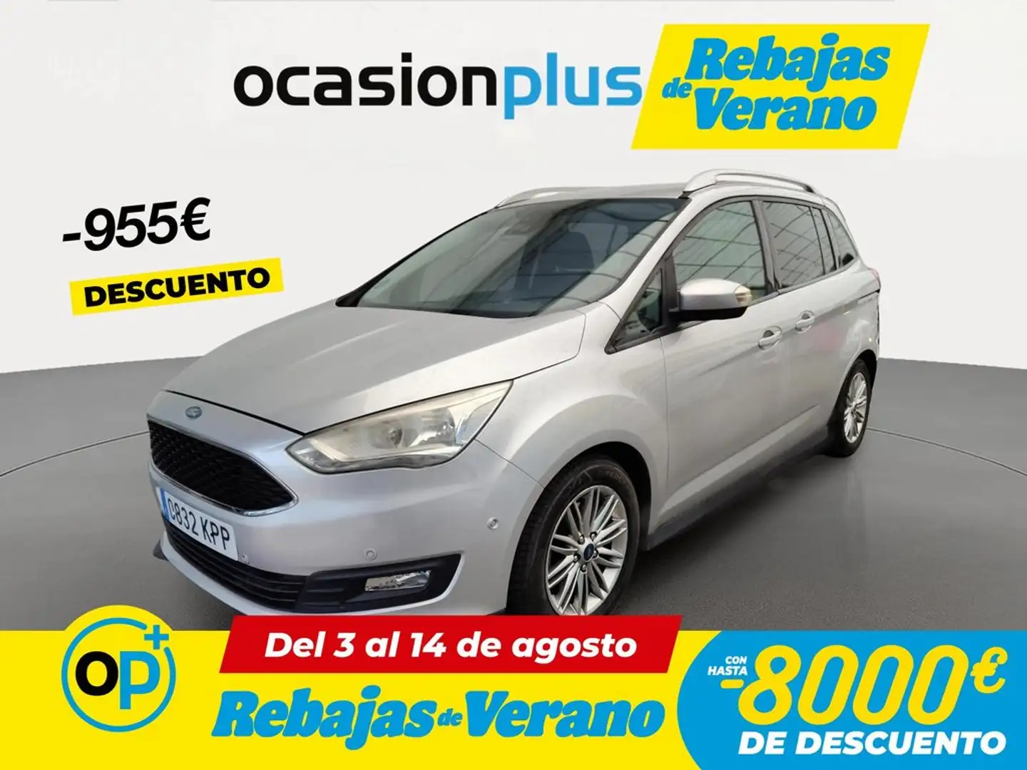 Ford Grand C-Max 1.0 EcoB. Auto-S&S Trend+ 125 Gris - 1