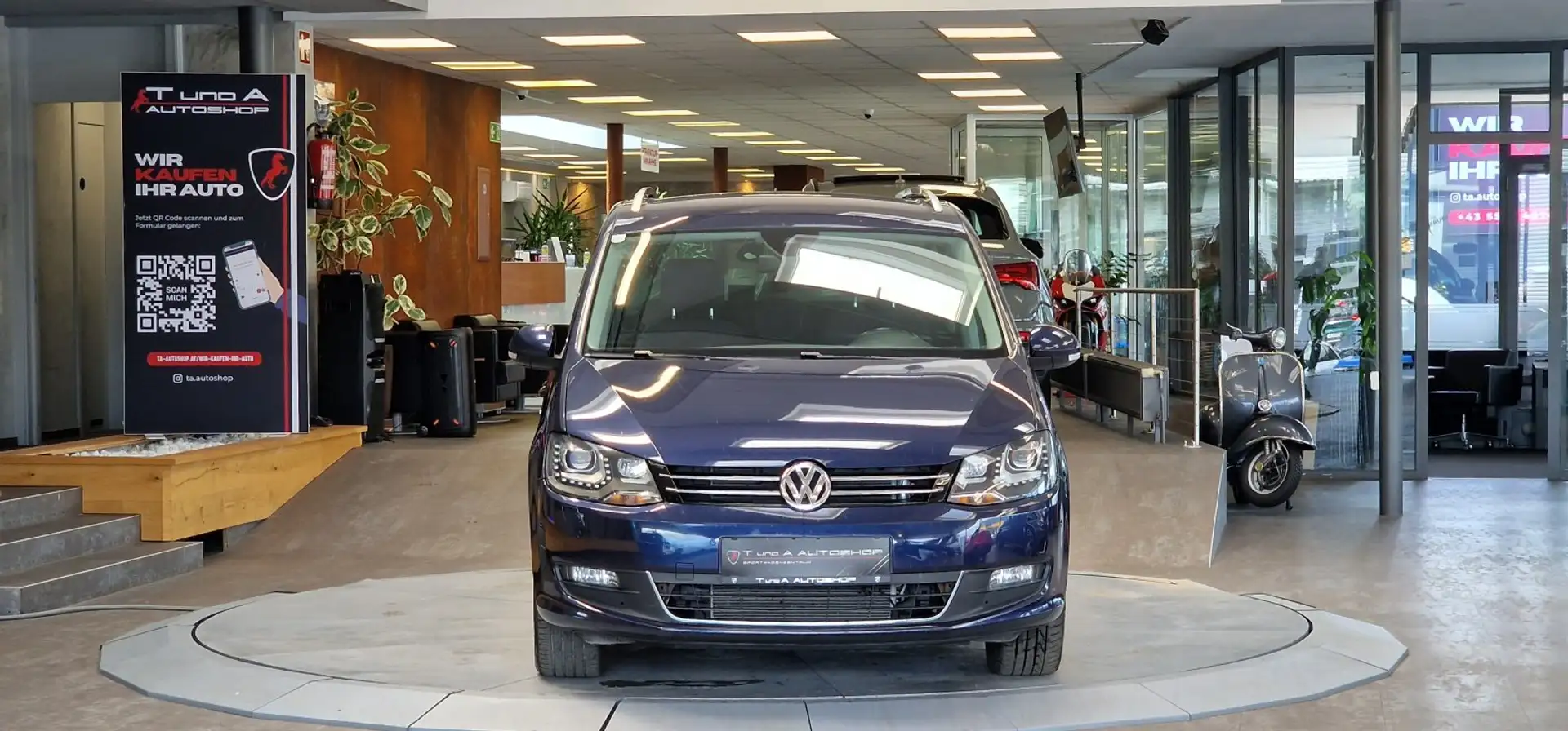 Volkswagen Sharan 2.0 TDI CUP 7-Sitzer DSG *Navi*LED*Tempomat* Blau - 2