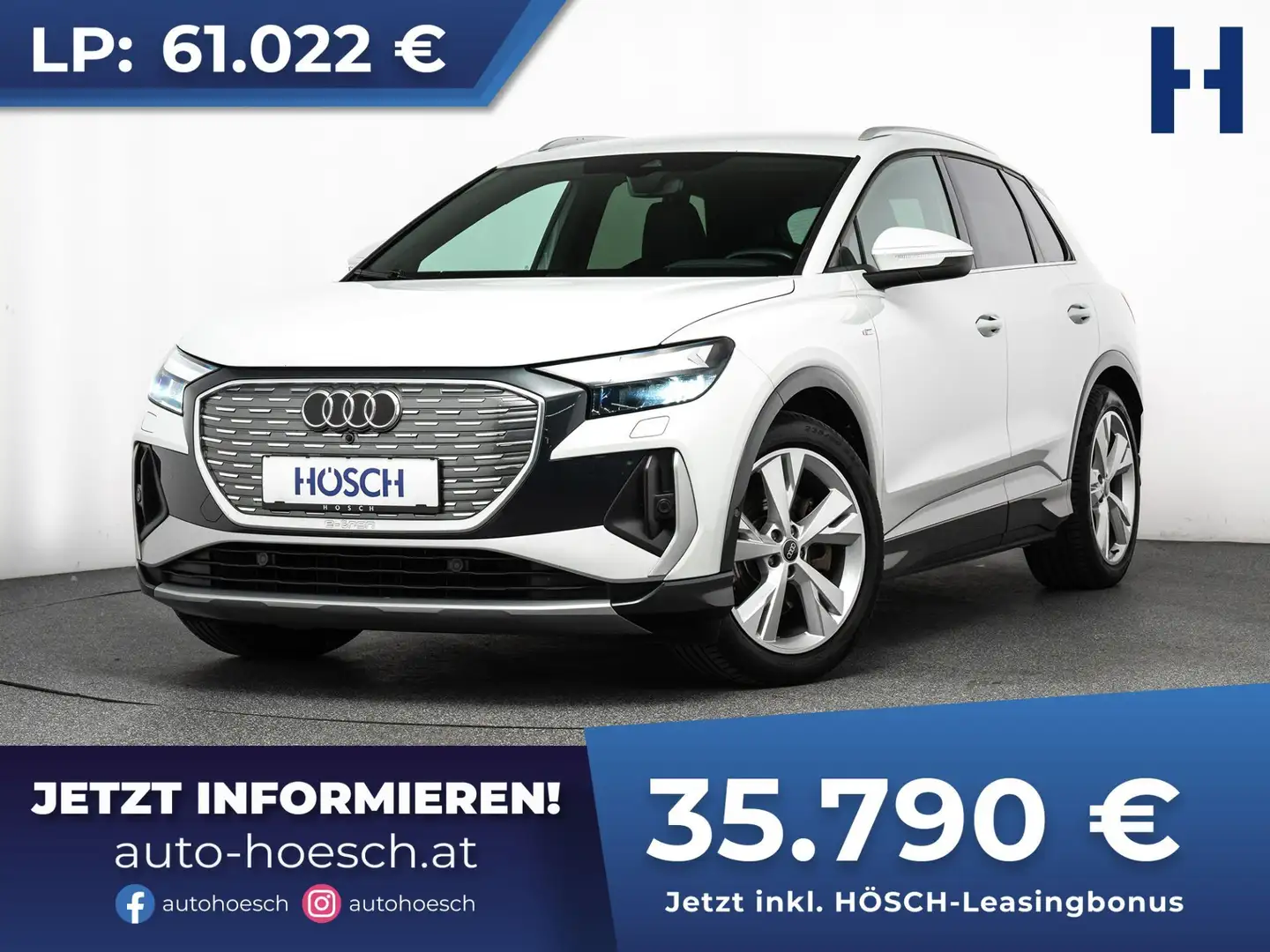 Audi Q4 e-tron 40 2xS-Line TOP-EXTRAS Weiß - 1