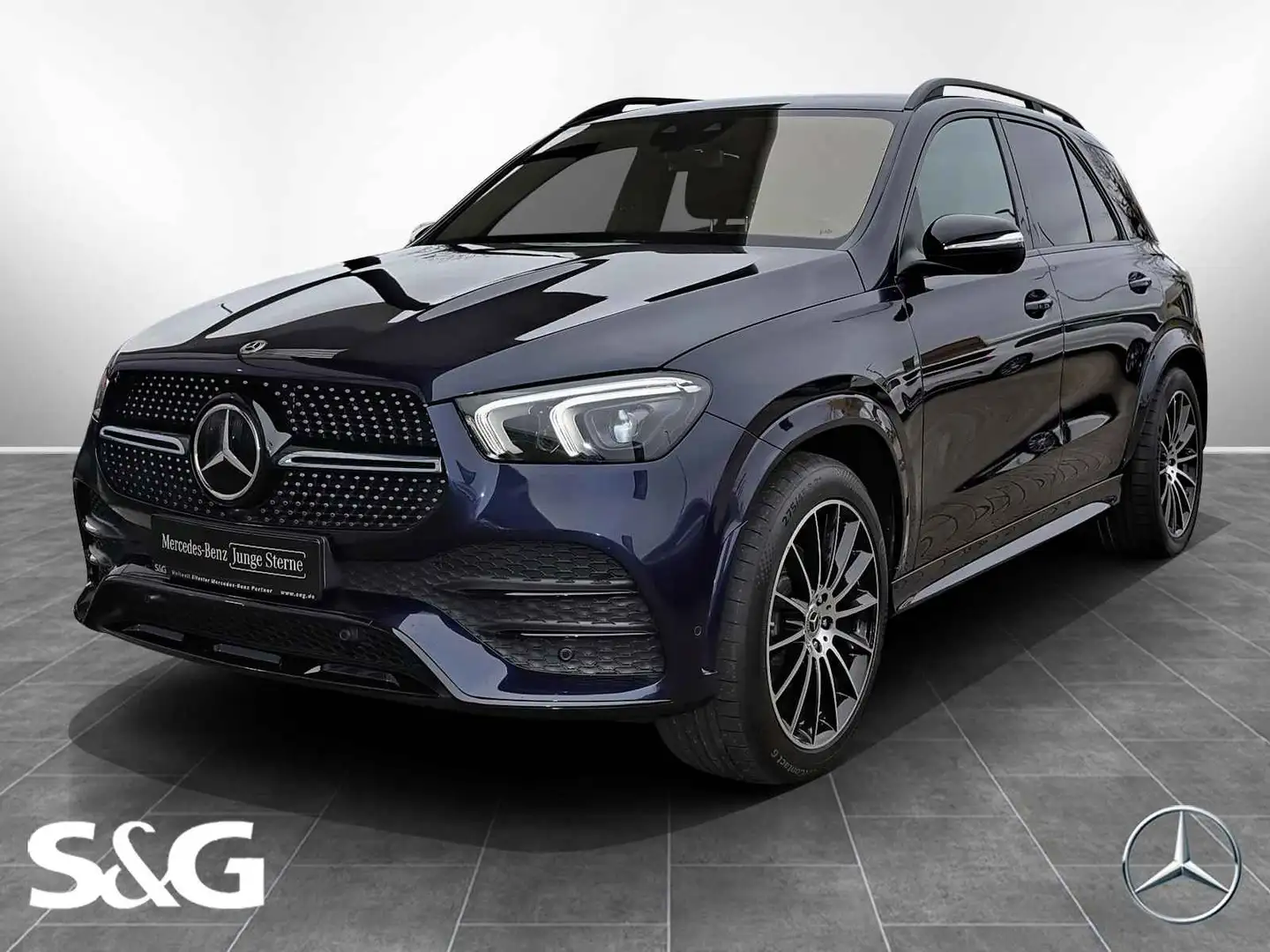 Mercedes-Benz GLE 400 d 4M AMG DISTRO+MEMORY+360°+HIFI+7 SITZE Blau - 1