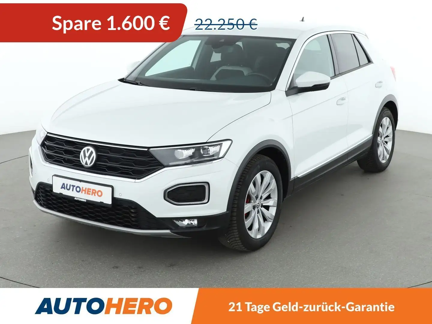 Volkswagen T-Roc 2.0 TSI Sport 4Motion Aut.*NAVI*LED*CAM*SPUR* Weiß - 1