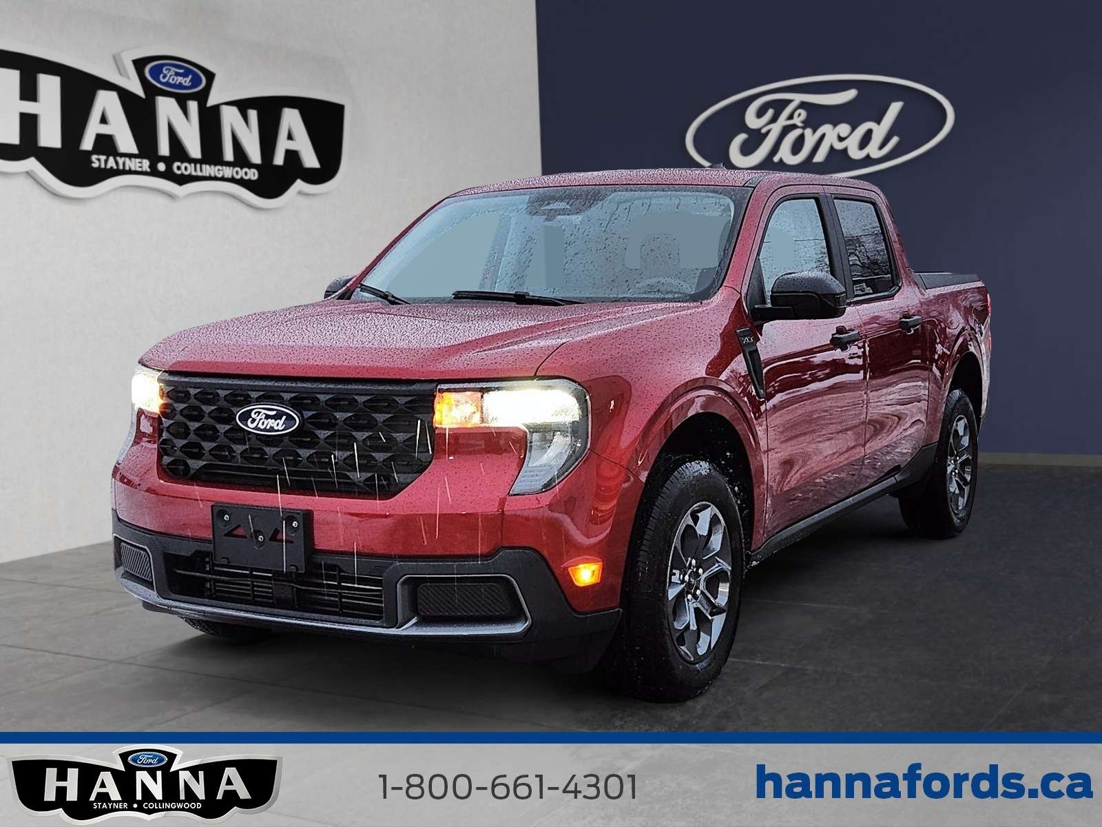 Red 2025 Ford Maverick Pickup Truck All-Wheel Drive Automatic