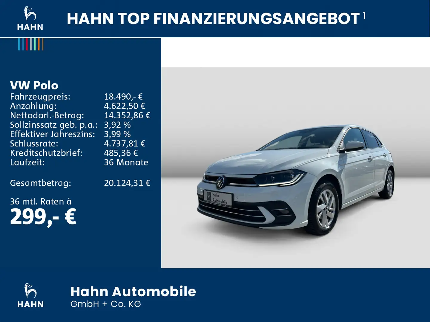 Volkswagen Polo 1.0TSI Style Matrix Beats APP CAM Sitzh PDC Weiß - 2