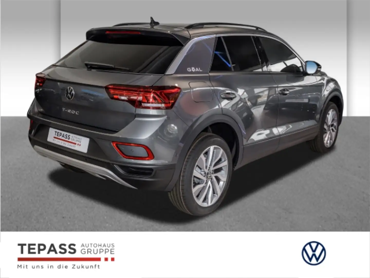 Volkswagen T-Roc 1.5 TSI Goal LED NAVI AHK SHZ PDC Grau - 2