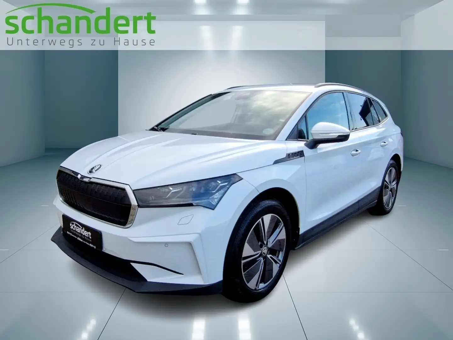 Skoda Enyaq 60 Loft Matrix Navi AHK Klimaautomatik Weiß - 1