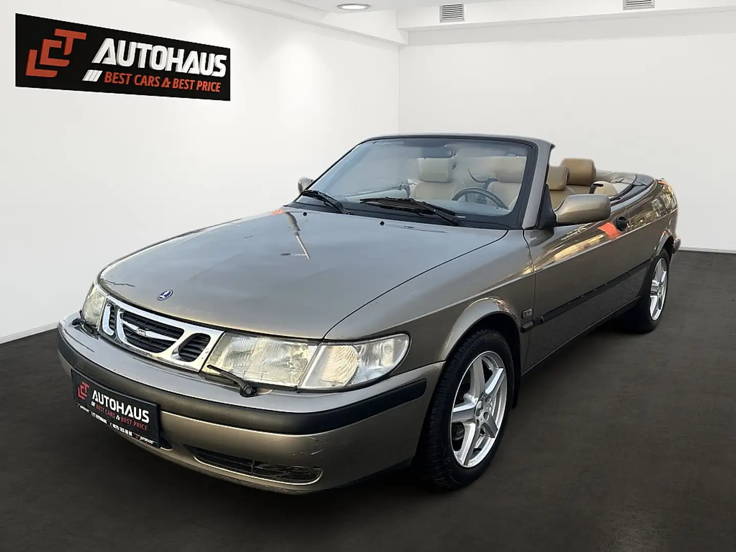 Saab 9-3 Cabrio 2,0t Ecopower |PICKERL NEU| Braun - 1