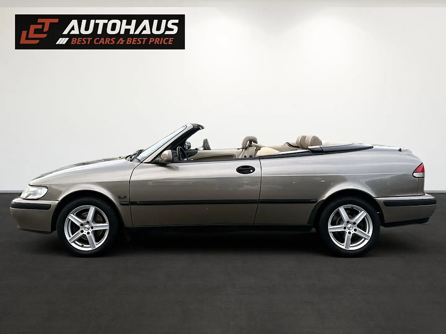 Saab 9-3 Cabrio 2,0t Ecopower |PICKERL NEU| Braun - 2