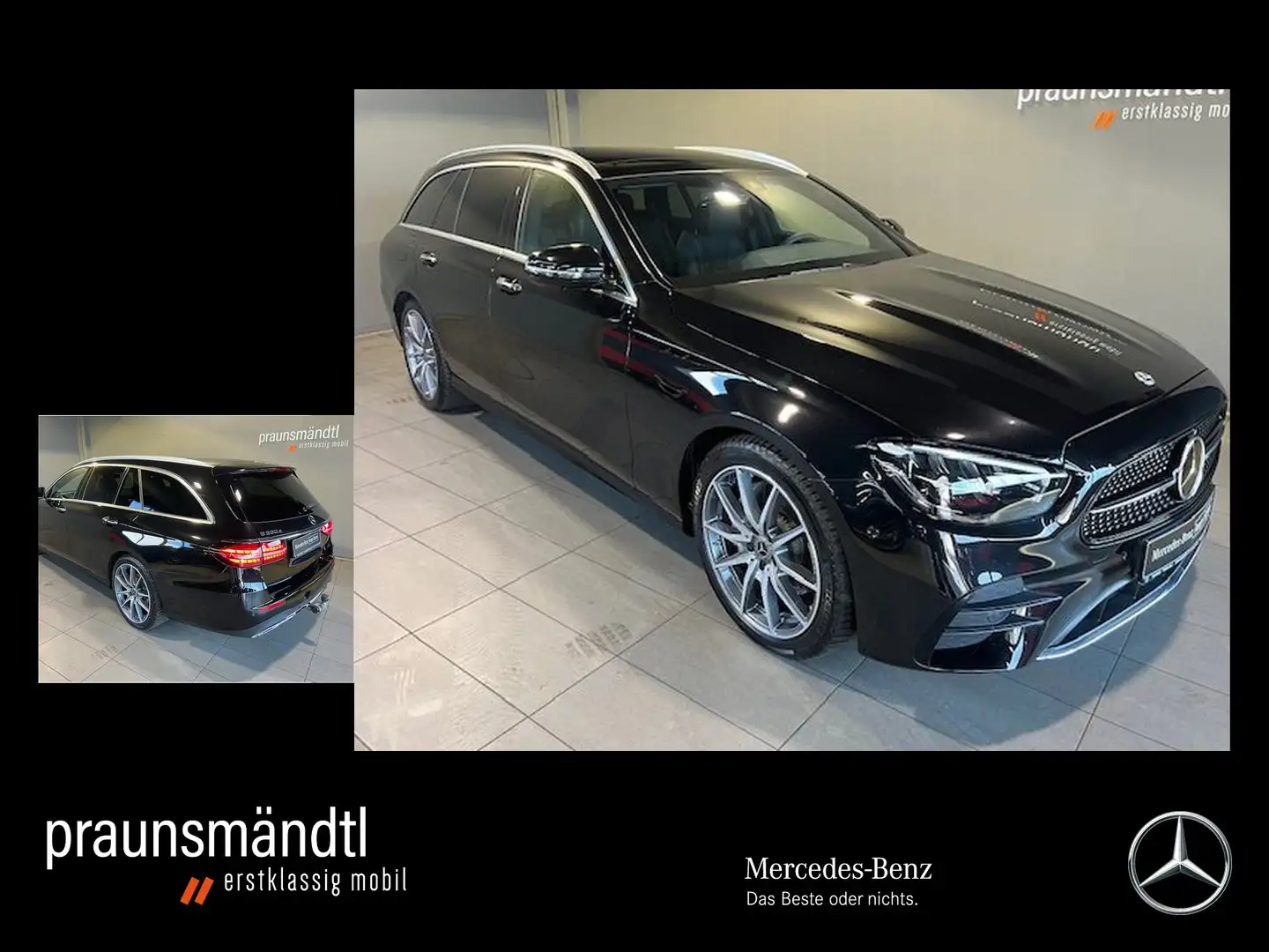 Mercedes-Benz E 220 d T AMG Night Distroni/Pano/AHK/Sound/MBUX Negro - 1