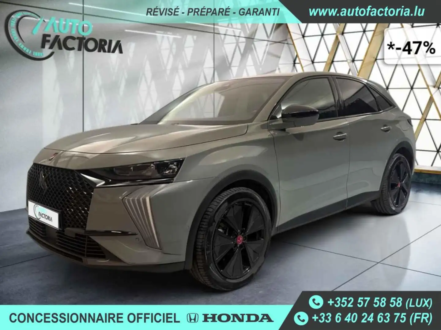 DS Automobiles DS 7 -47%  1.6 HYB 225cv BVA Sport+GPS+RADARS Gris - 1