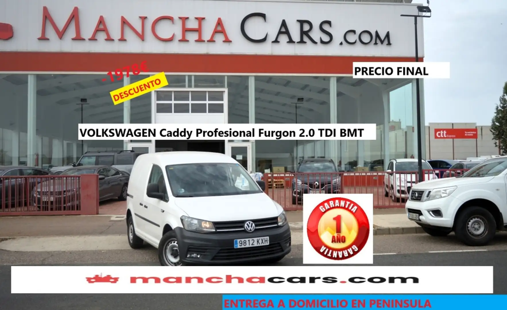 Volkswagen Caddy Furgón 2.0TDI Business 55kW Blanc - 1