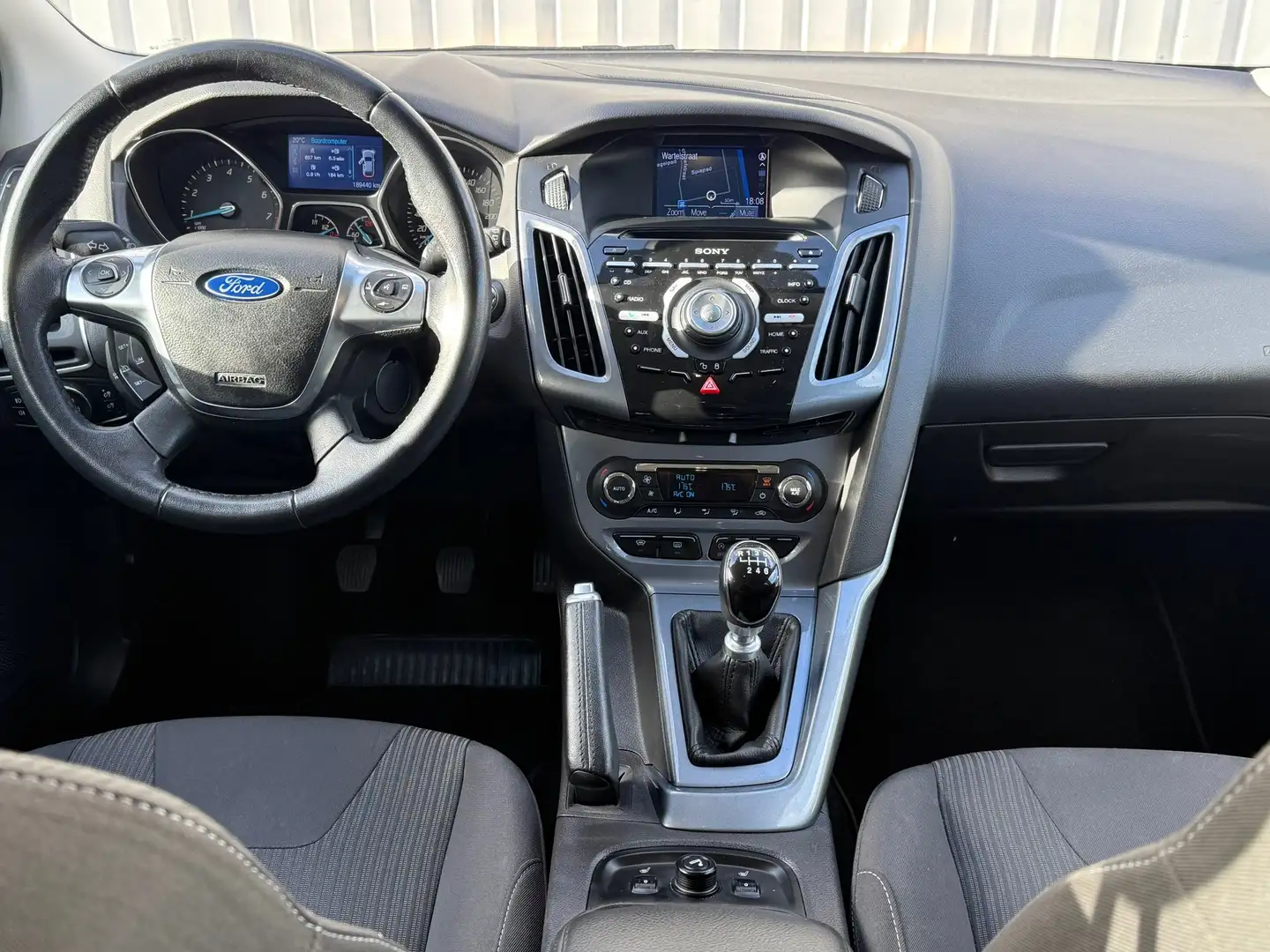 Ford Focus 1.6 EcoBoost Titanium 1e Eigenaar,StoelVerwarming, Negro - 2