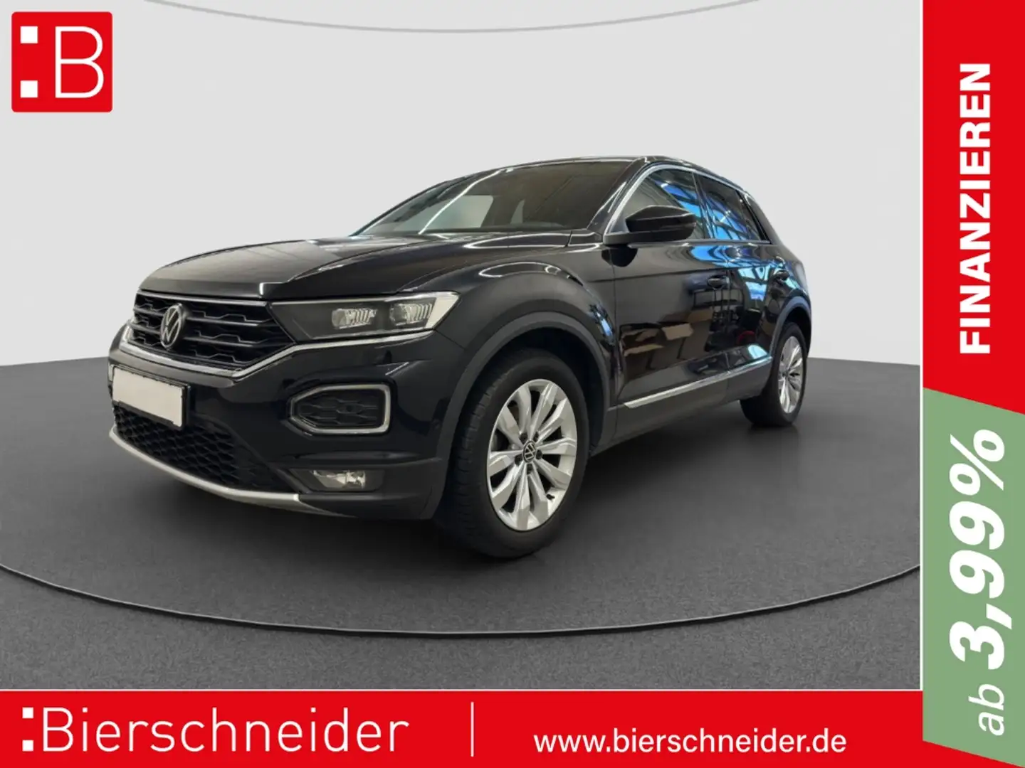 Volkswagen T-Roc 1.5 TSI Sport AHK REAR VIEW ACC LED NAVI Schwarz - 1
