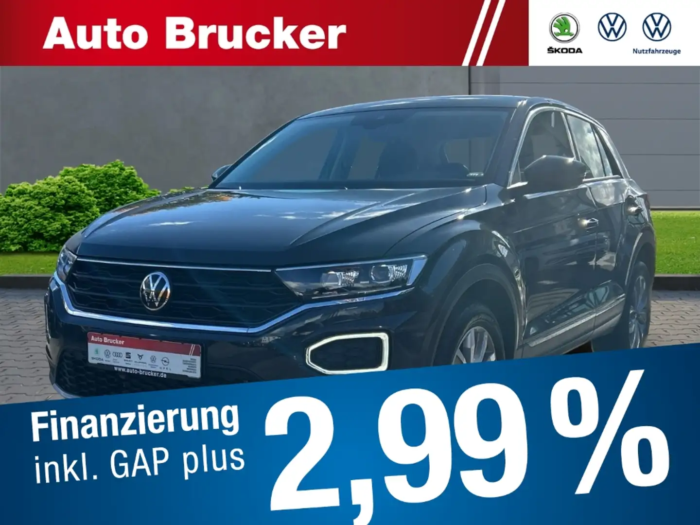 Volkswagen T-Roc Style 1.0 TSI LED+Navi+SHZ+Klimaanlage Grau - 1