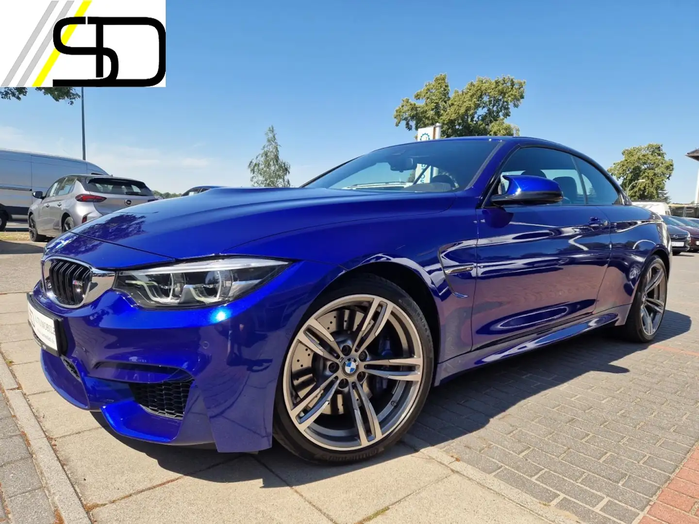 BMW M4 Cabrio LED*H&K*Nav*HuD*Air Breather*voll Klima Blau - 1