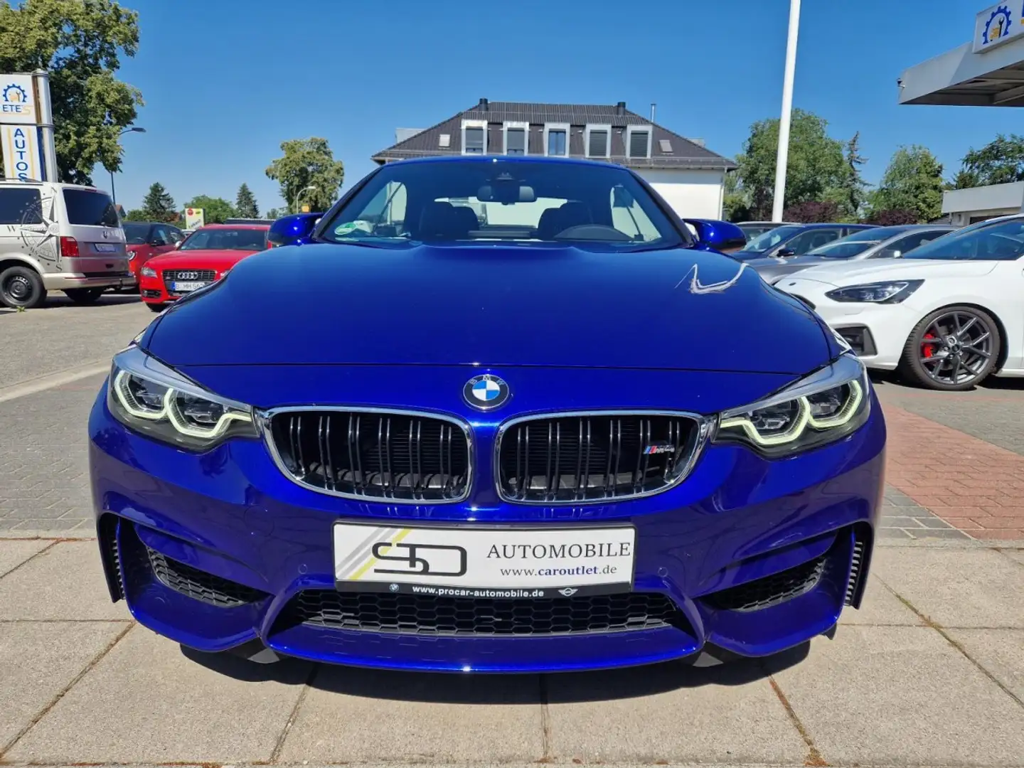 BMW M4 Cabrio LED*H&K*Nav*HuD*Air Breather*voll Klima Blau - 2