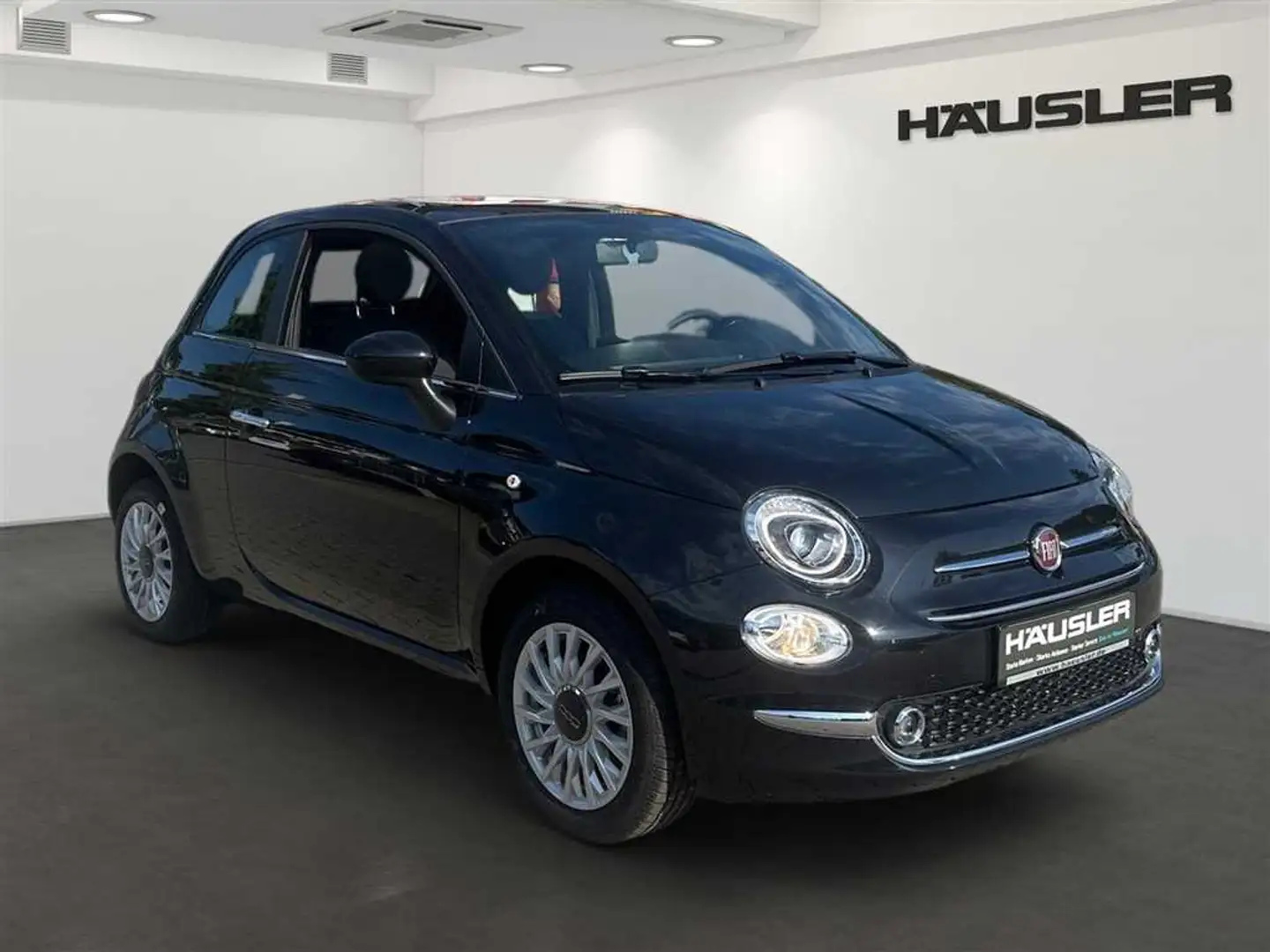 Fiat 500 1.0GSE Hybrid Dolcevita PDC Klimaauto Panoramadach Schwarz - 2