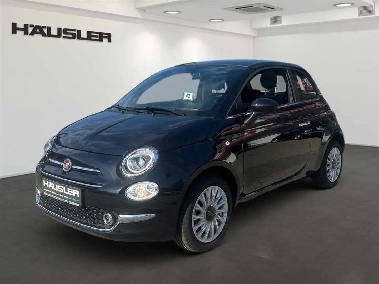 Fiat 500 1.0GSE Hybrid Dolcevita PDC Klimaauto Panoramadach Schwarz - 1