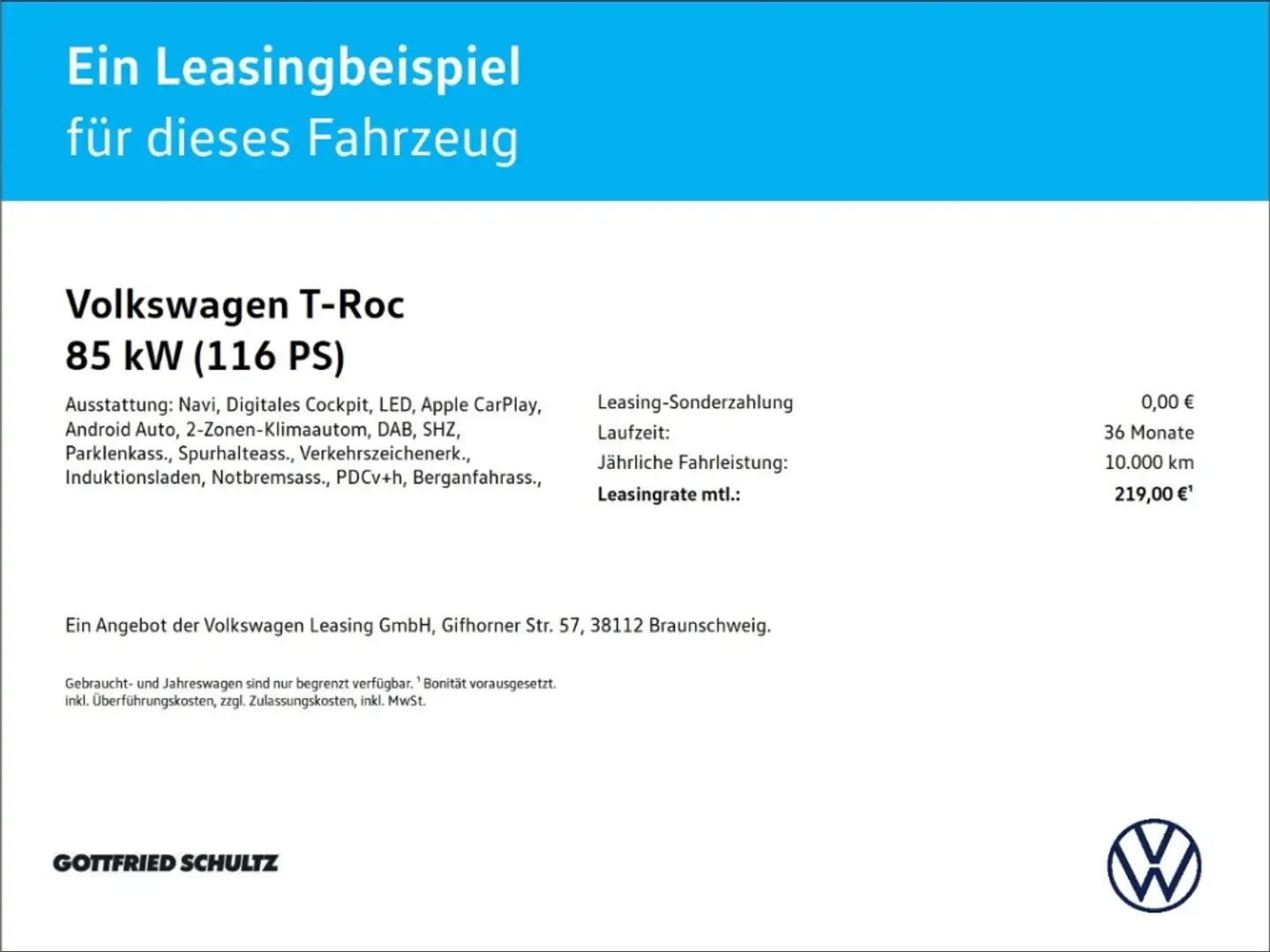 Volkswagen T-Roc LIFE TSI APP-CONNECT EINPARKHILFE SITZHEIZUNG LED Blau - 2
