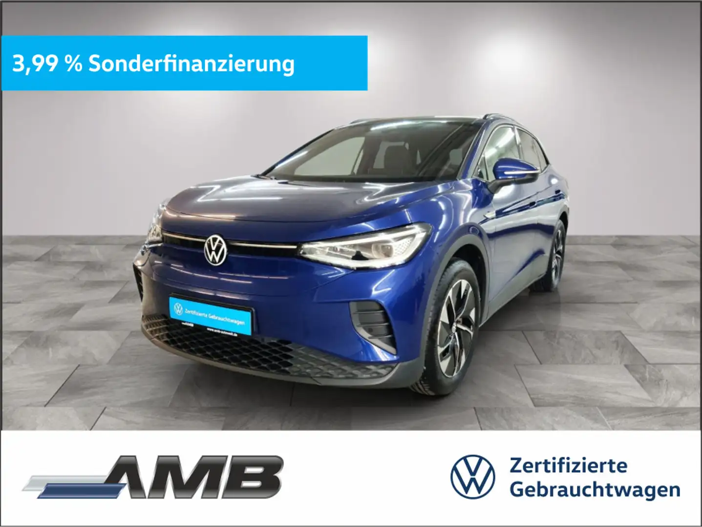 Volkswagen ID.4 Pro 77kWh/AHK/Matrix/Assist+/Pano/Wärmepump Blau - 1