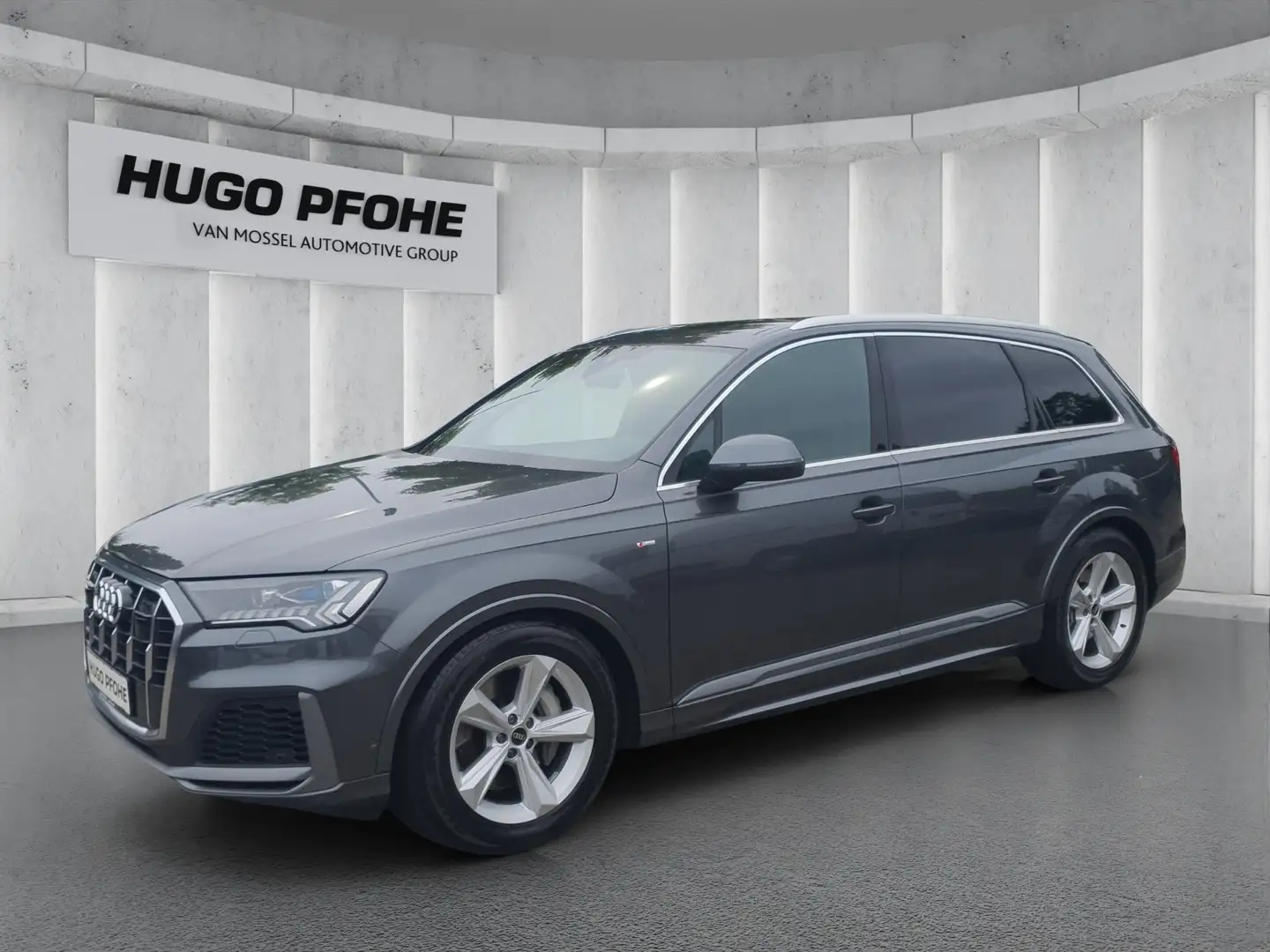 Audi Q7 55 3.0 TFSI 4x4 S Line Aut | LED | ACC | LEDER Grau - 1