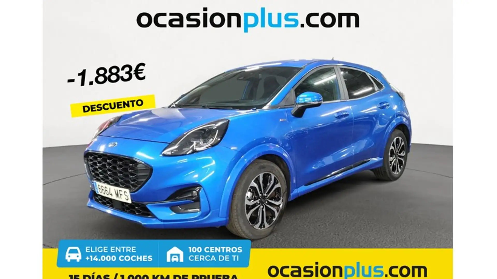 Ford Puma 1.0 EcoBoost MHEV ST-Line 125 Bleu - 1