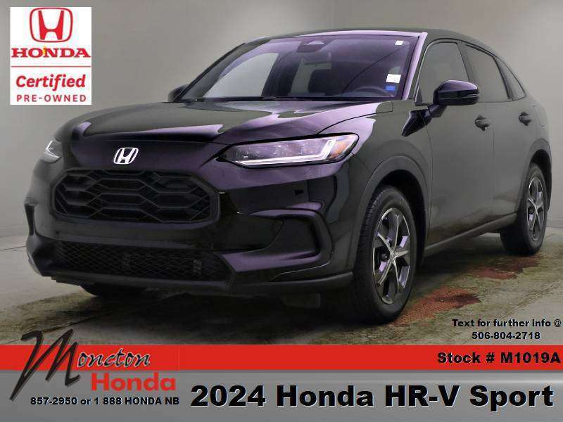 Black 2024 Honda HR-V SUV / Crossover All-Wheel Drive Automatic