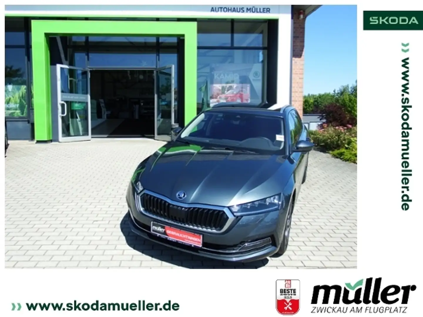 Skoda Octavia Combi Style iV 1.4TSI el. HK beh. FS Grijs - 1