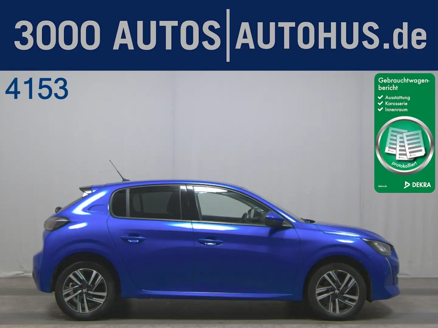 Peugeot 208 1.5 BlueHDi 100 Allure Navi LED Leder SpurH Blau - 1