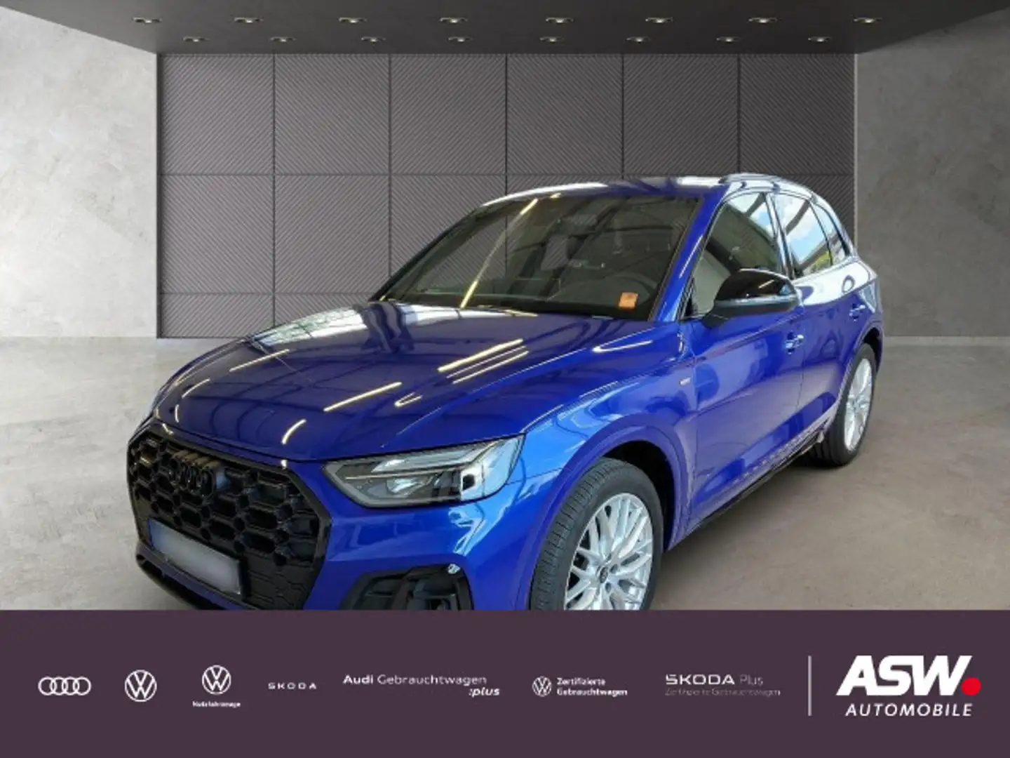 Audi Q5 S line 35TDI Stronic LED Navi RFK Stdhzg AHK Blau - 1