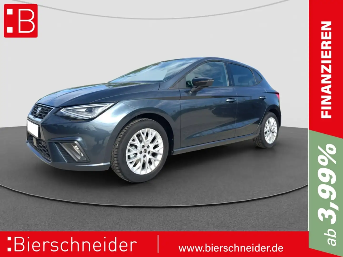 SEAT Ibiza 1.0 TSI FR AB 176EUR NAVI KAMERA SHZ LED Grau - 1