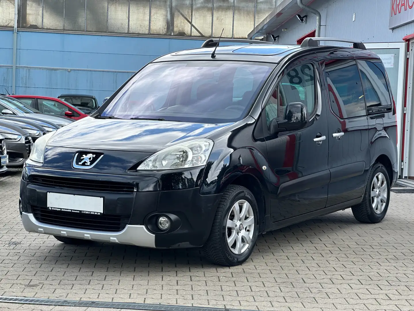 Peugeot Partner Tepee*TüV Neu*Panorama*Klima*LM*Temp*2xSchiebet Schwarz - 1