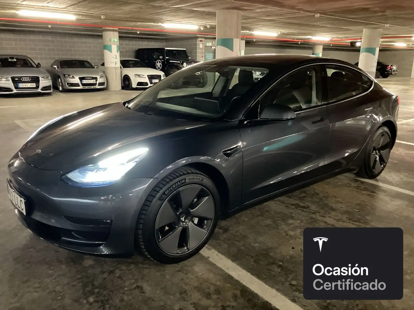 Tesla Model 3 Long Range AWD Plateado - 2
