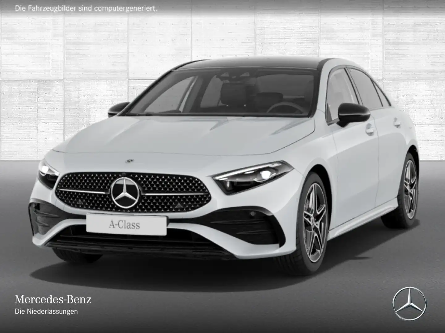 Mercedes-Benz A 250 e Lim AMG+NIGHT+PANO+360°+AHK+MULTIBEAM+HUD Wit - 2