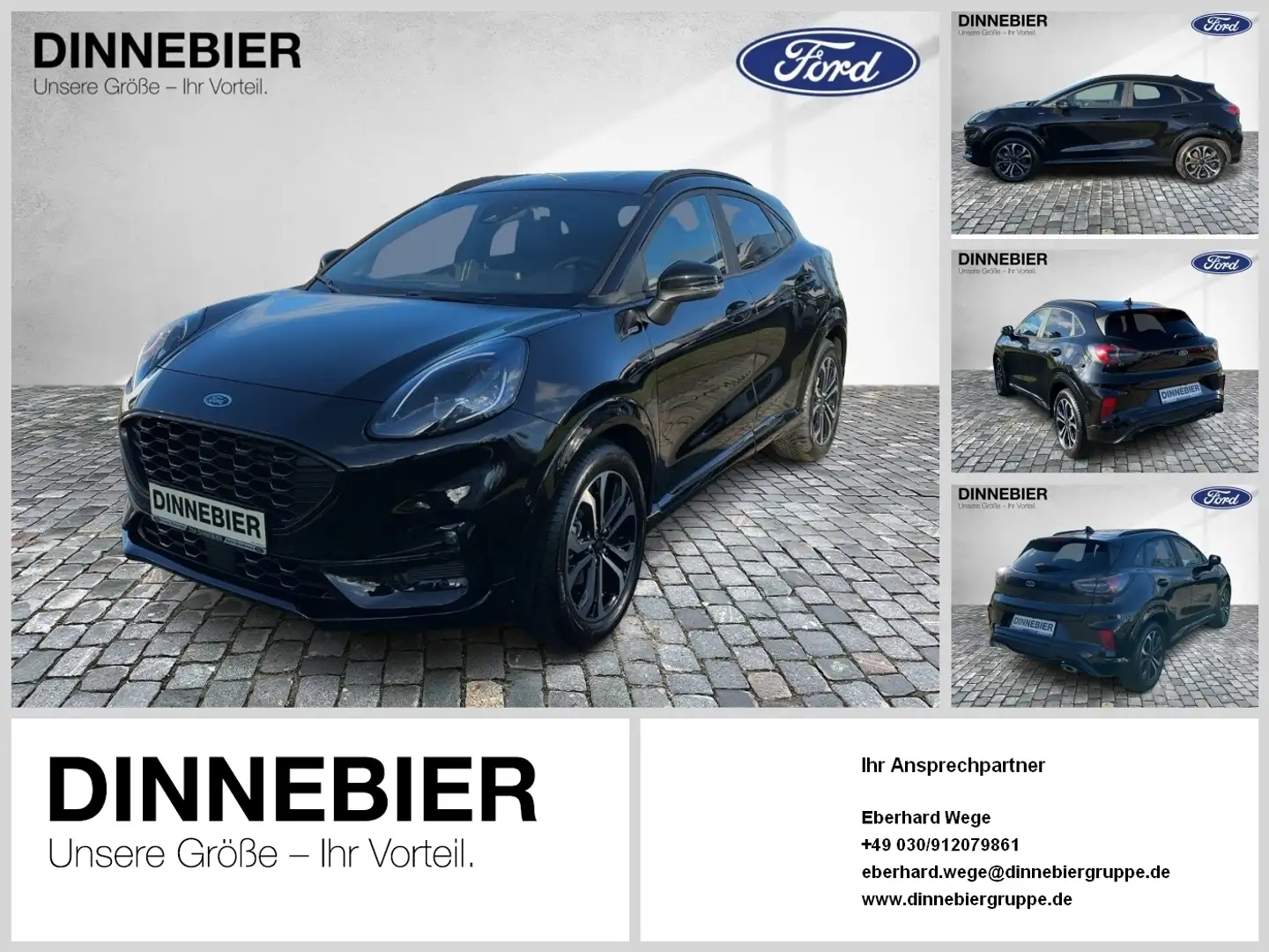 Ford Puma ST-Line X LED+Navi+Kamera+Winterpaket Schwarz - 1