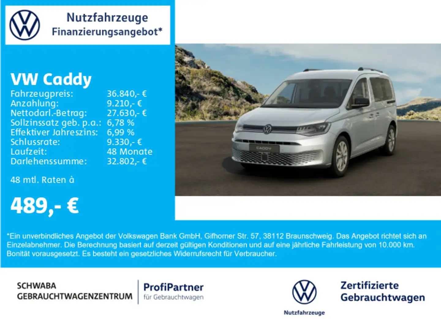 Volkswagen Caddy GOAL 1,5 TSI DSG *5 Jahre Garantie* Silber - 1