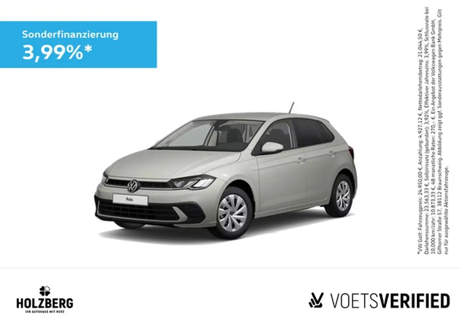 Volkswagen Polo 1.0 TSI Life LED+SZH+NAVI Gris - 1
