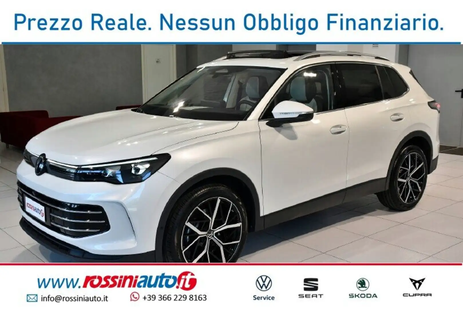 Volkswagen Tiguan 2.0 TDI 150 CV DSG ELEGANCE + MATRIX + R20 + TETTO Bianco - 1