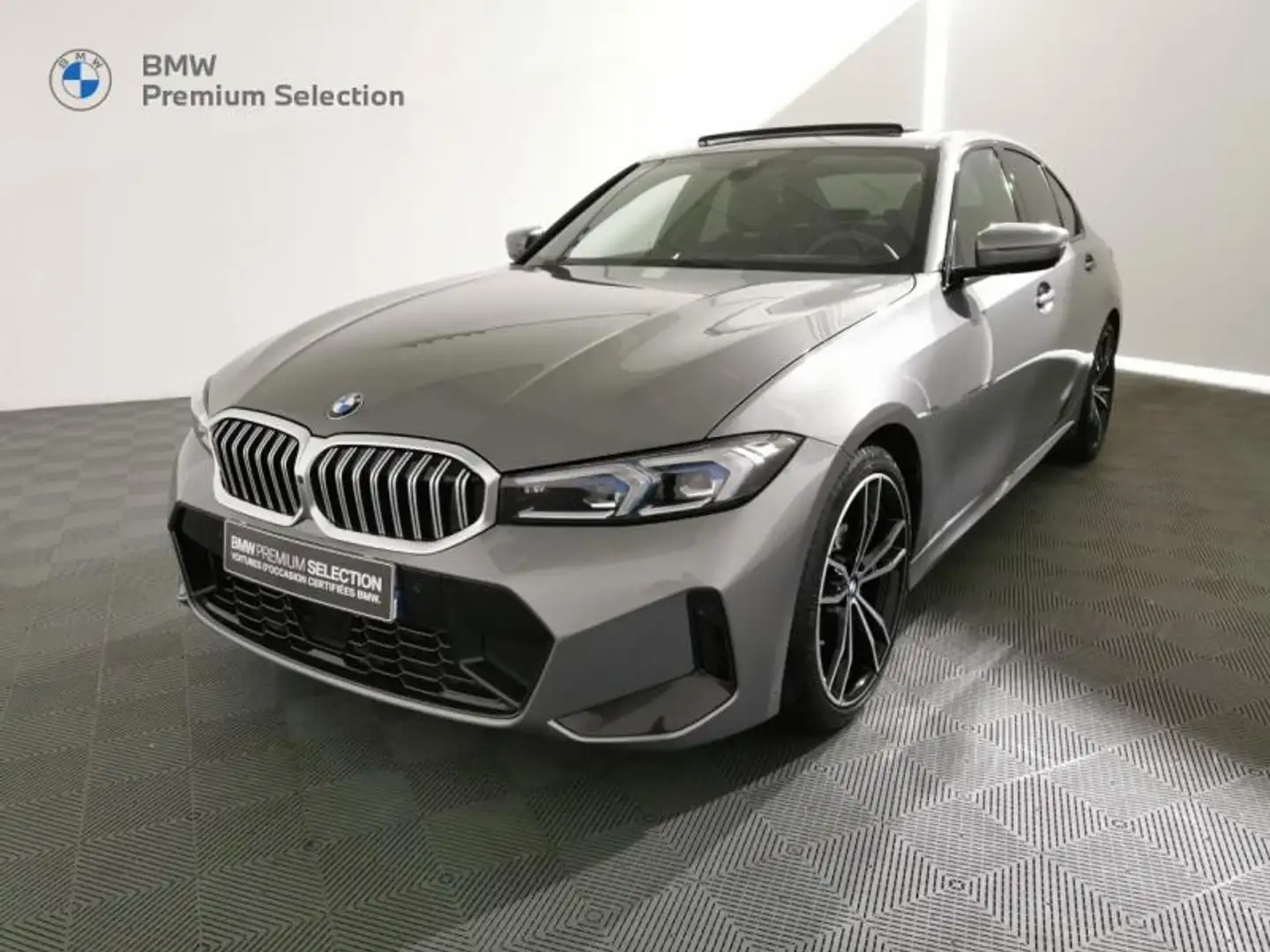 BMW 320 320dA xDrive 190ch M Sport Gris - 1