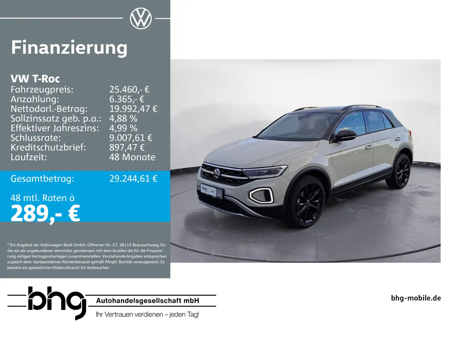 Volkswagen T-Roc 1.5 TSI OPF DSG Style Schwarz - 1
