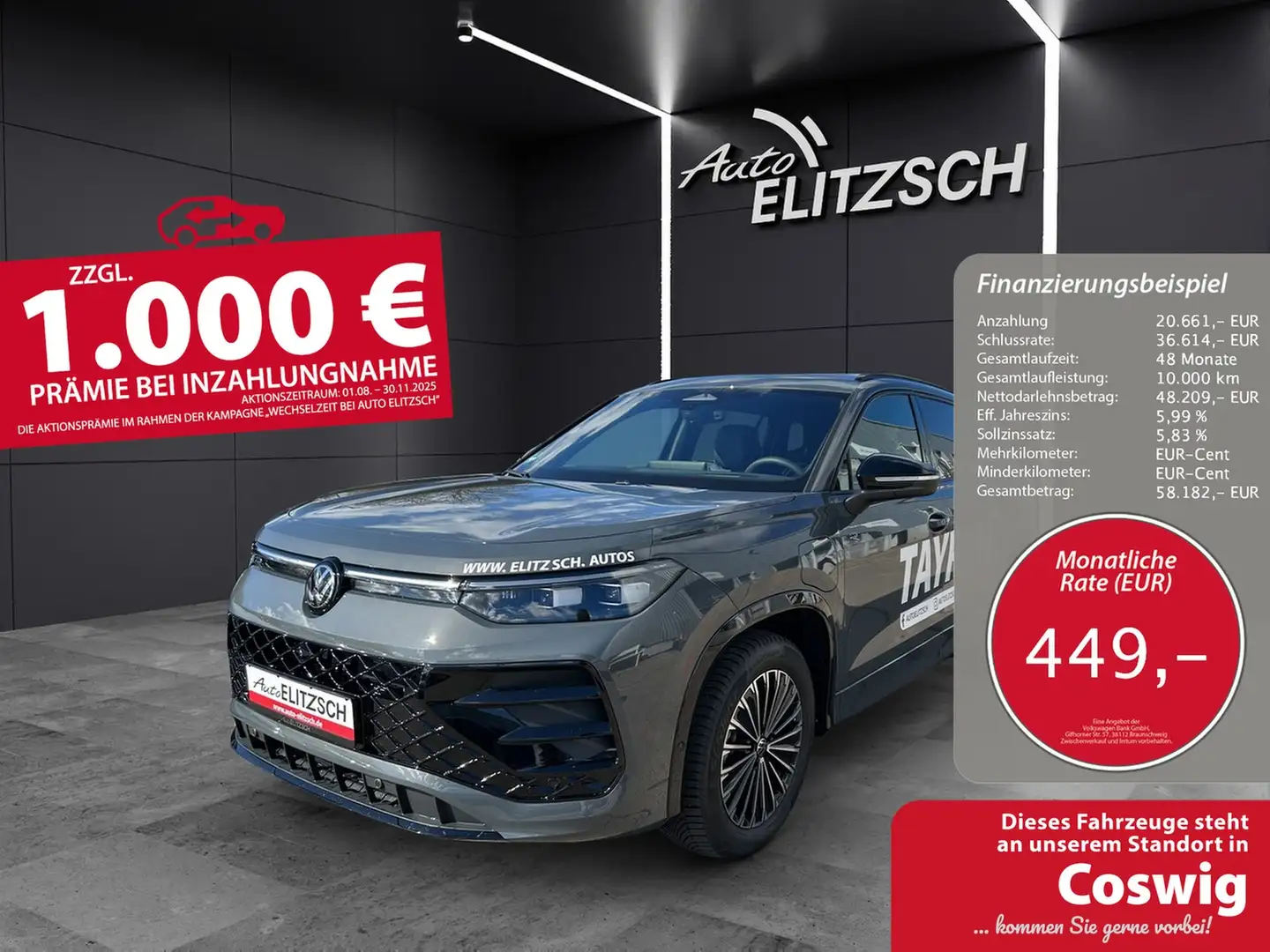 Volkswagen Tayron R-Line PHEV IQ-Light PANO AHK Grau - 1
