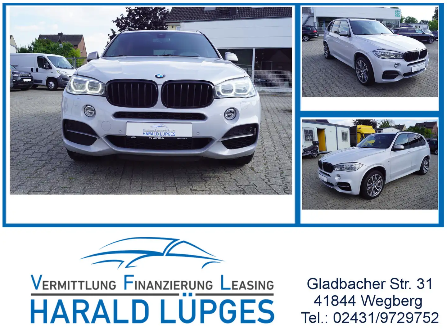 BMW X5 M M50 d, LED, Navi, Head-UP, M-Paket, Euro 6 Grijs - 1